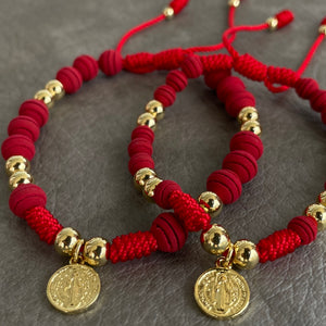 Pareja Pulsera San Benito Red