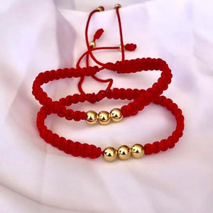 Pareja Pulsera Tejida Red x 2