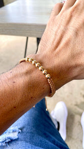 Pulsera Tejida Caballero Oro Láminado