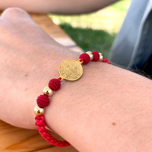 Pareja Pulsera San Benito Red