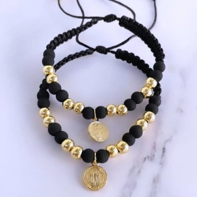 Pareja Pulsera San Benito Black