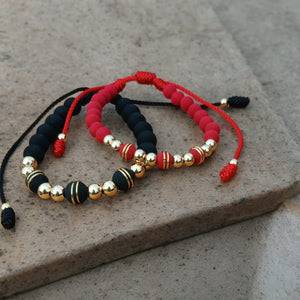 Pareja Pulsera Skym Black & Red