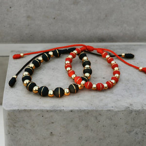 Pareja Pulsera Blay Black & Red