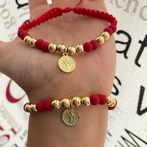 Pareja Pulsera San Benito Red