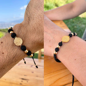 Pareja Pulsera San Benito Black