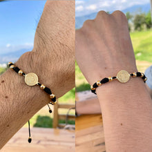 Cargar imagen en el visor de la galería, Pareja Pulsera San Benito Black x2
