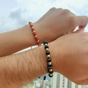 Pareja Pulsera Blay Black & Red